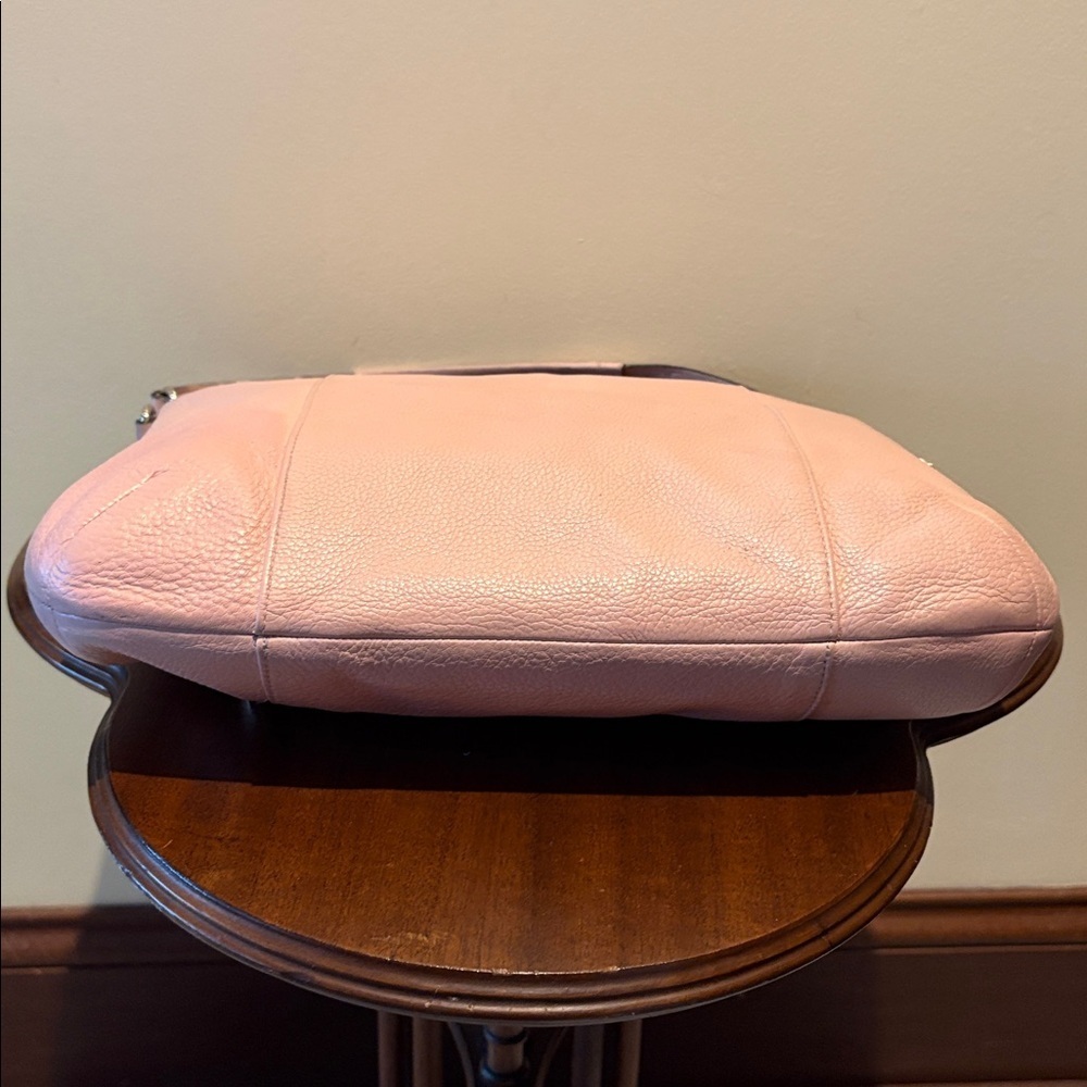Coach East West Isabelle shoulder bag F35809 pebbled Leather pink blush EUC - Picture 9 of 17
